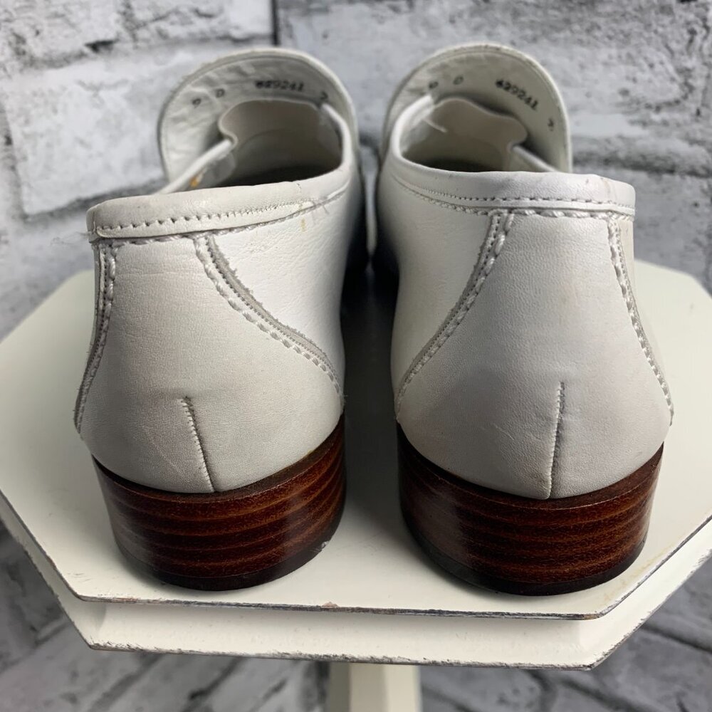 Bally Siesta Caribe White Leather Flat Loafers - Picture 13 of 13